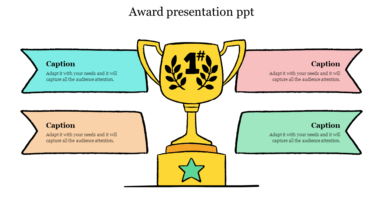 Editable award presentation ppt